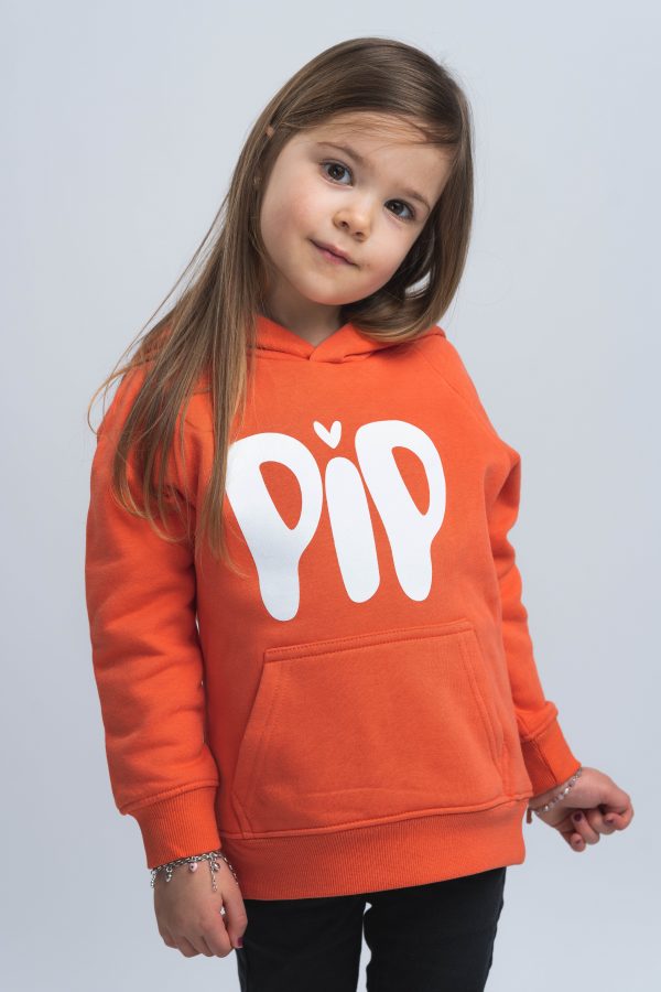 Pip hoodie oranje