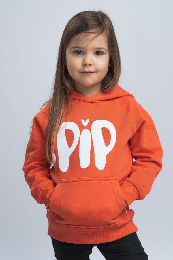 Pip hoodie oranje - Afbeelding 2